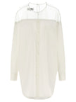 Mm6 Maison Margiela Tulle Insert Shirt