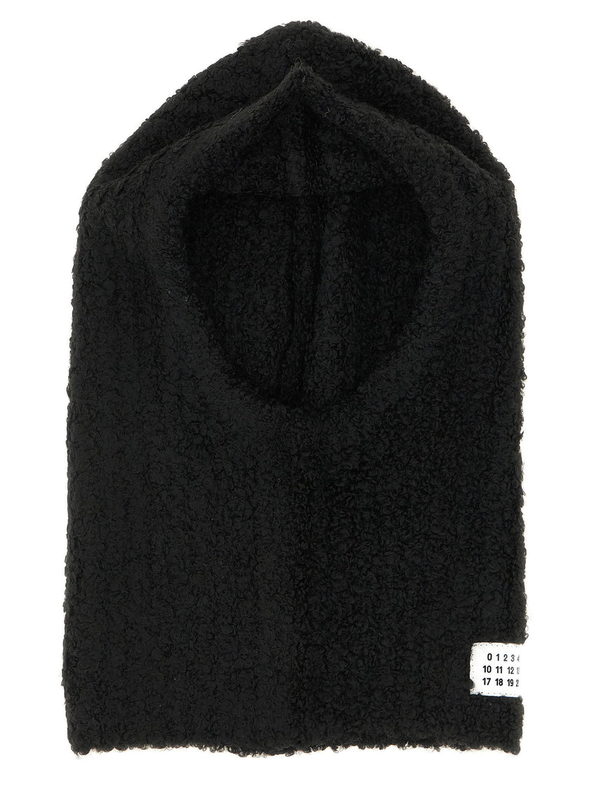 Mm6 Maison Margiela Bouclé Balaclava With Logo