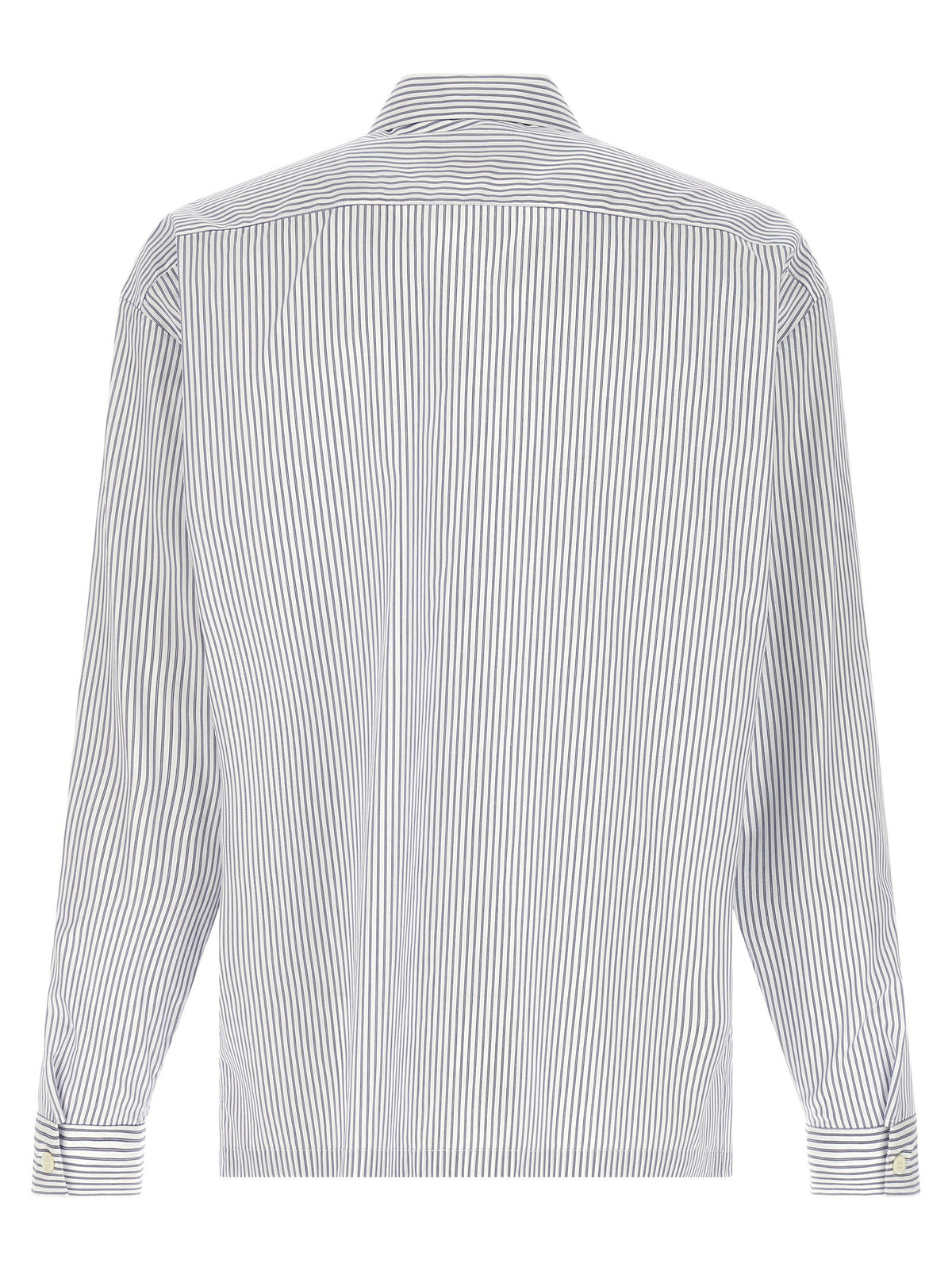 Prada Zip Striped Shirt