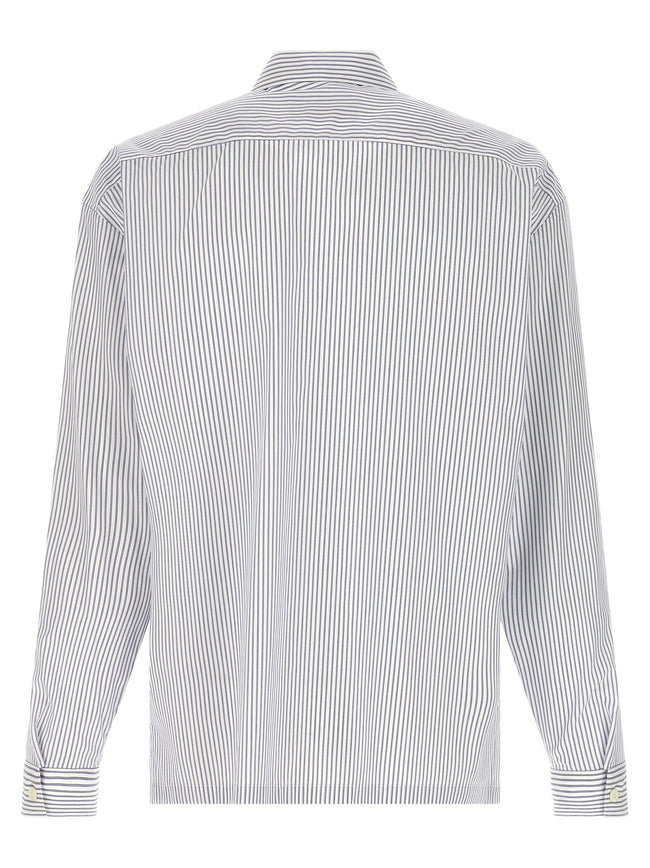Prada Zip Striped Shirt