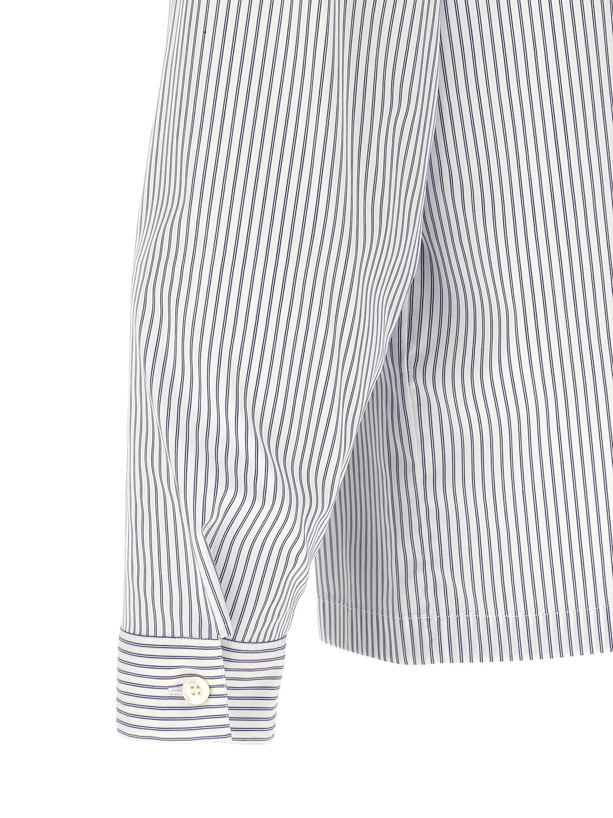 Prada Zip Striped Shirt