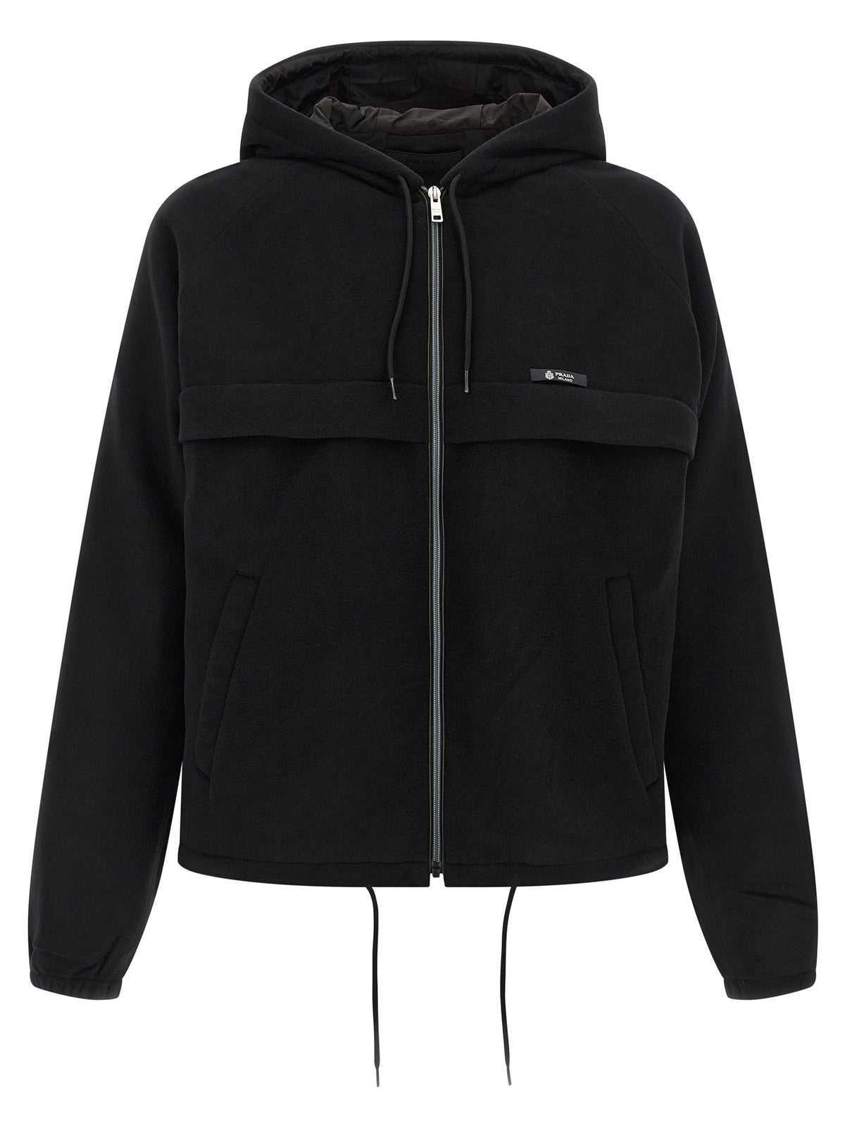 Prada Pile Tec Hooded Jacket