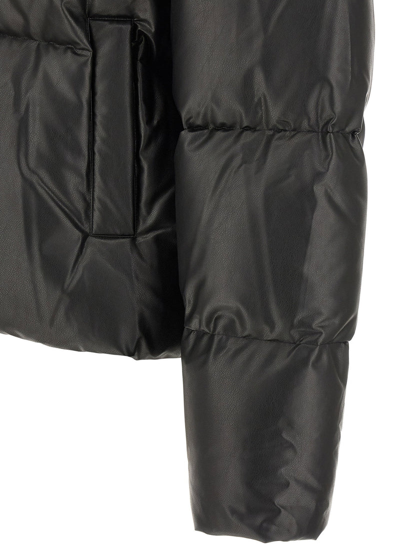 Mm6 Maison Margiela Lacquered Finish Down Jacket