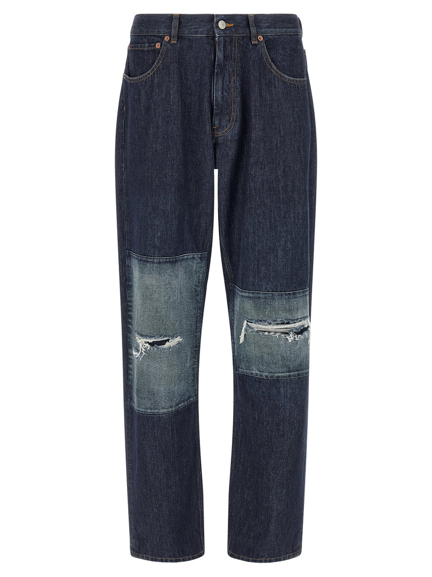 Mm6 Maison Margiela Patchwork Insert Jeans