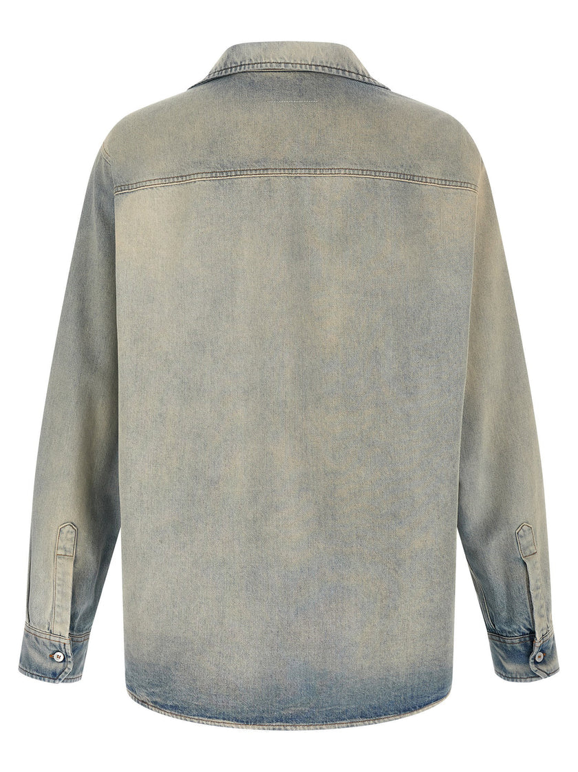 Mm6 Maison Margiela Numeric Signature Mm6 Denim Shirt