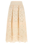 Elie Saab Carving Embroidery Skirt