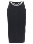 David Koma Puffer Circle Embroidery Skirt