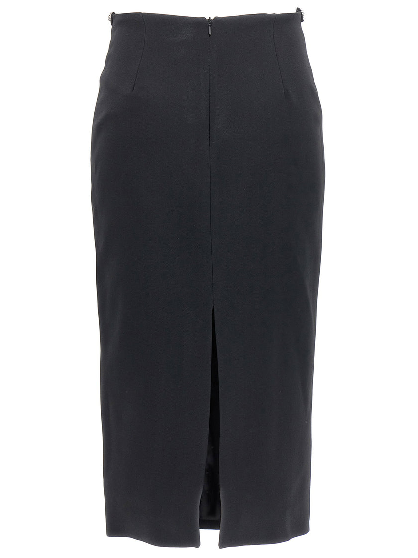 David Koma Puffer Circle Embroidery Skirt