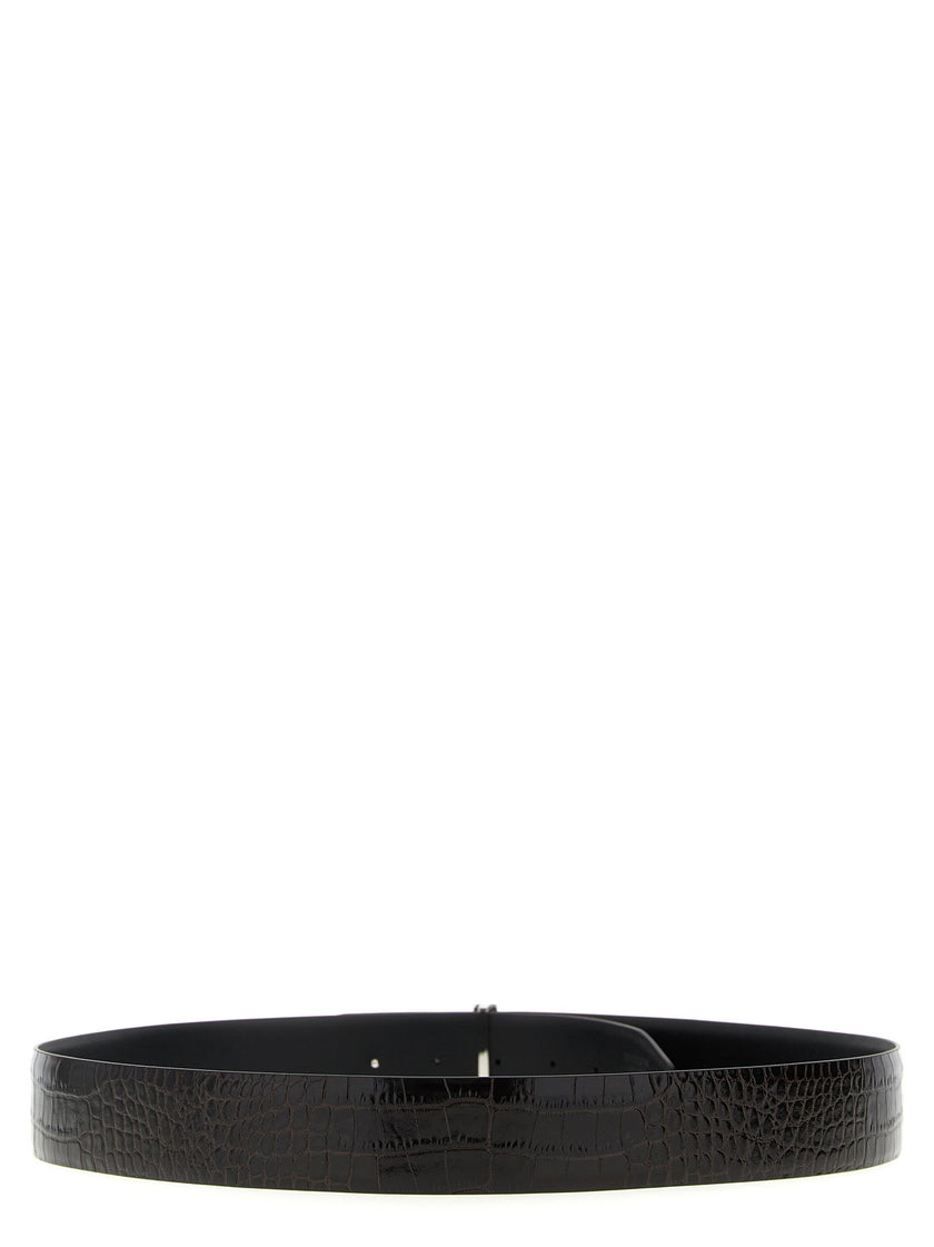 Tom Ford Reversible Crocodile Leather Belt