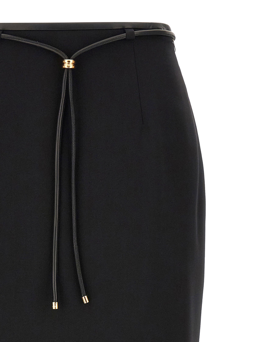 Agnona Skirt With Drawstring Belt