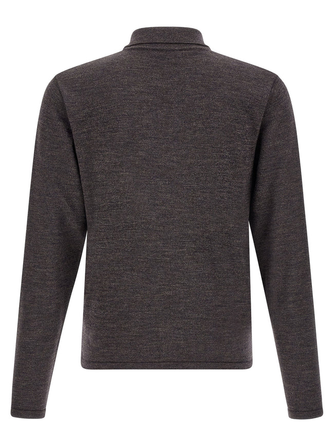 Lemaire Mouliné Wool Polo Shirt