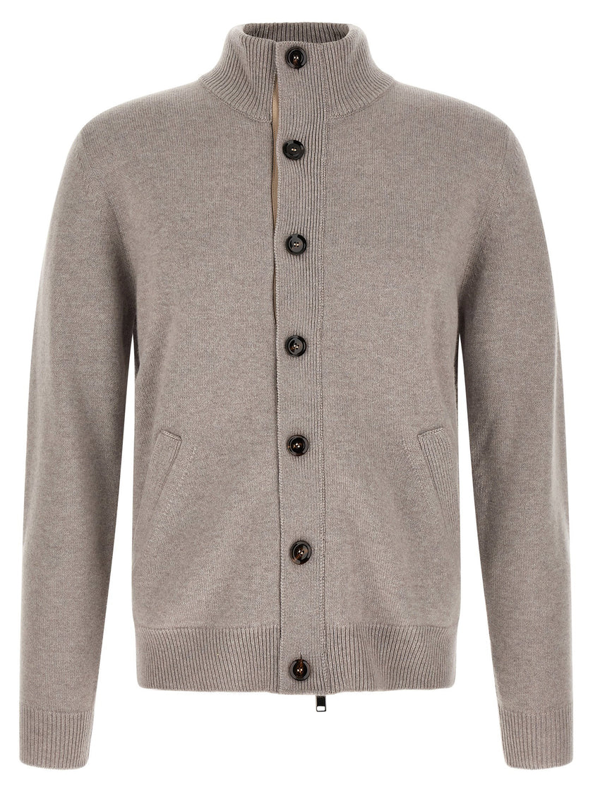 Brioni Cardigan With Price List Collar