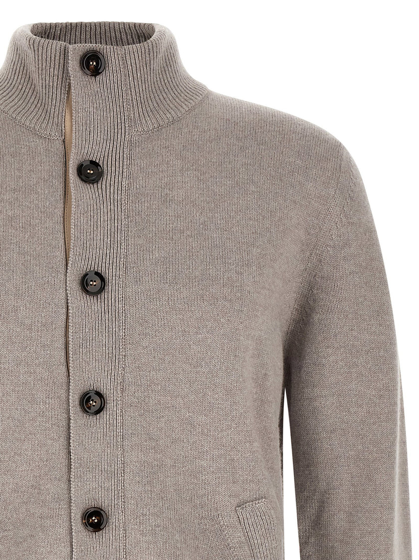 Brioni Cardigan With Price List Collar