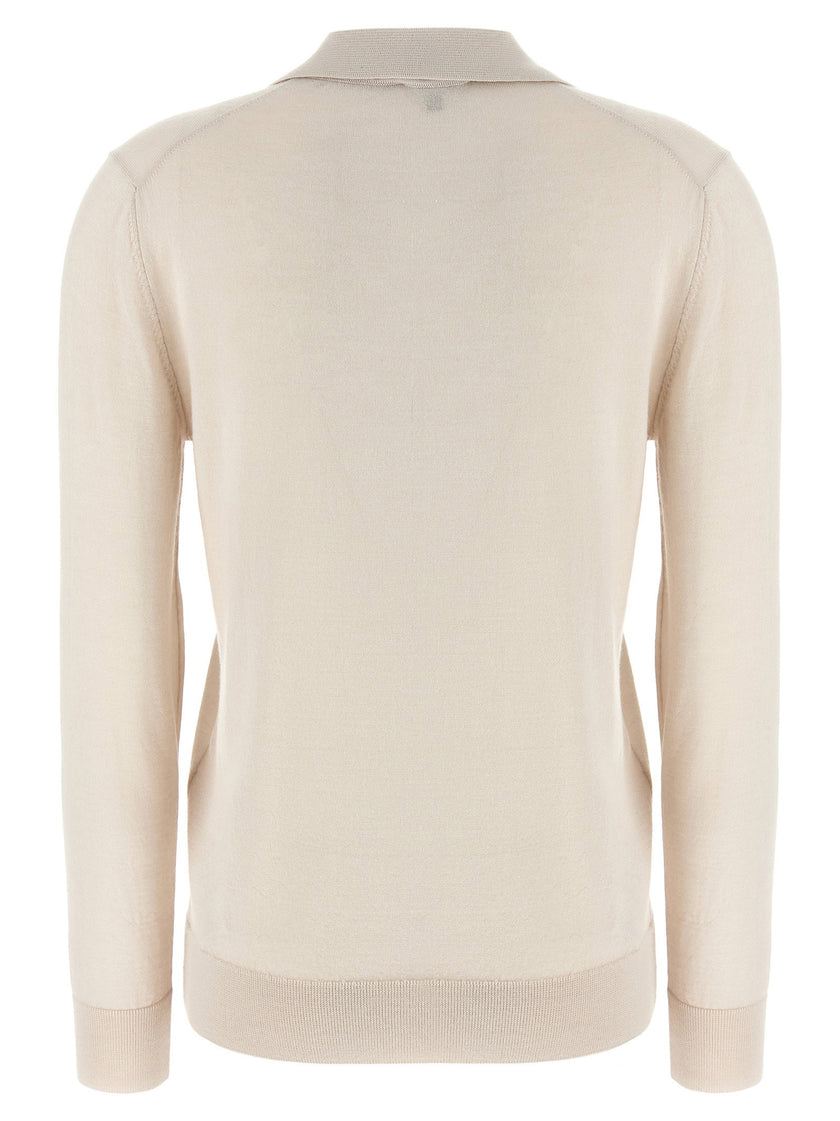 Brioni Cashmere And Silk Polo Shirt