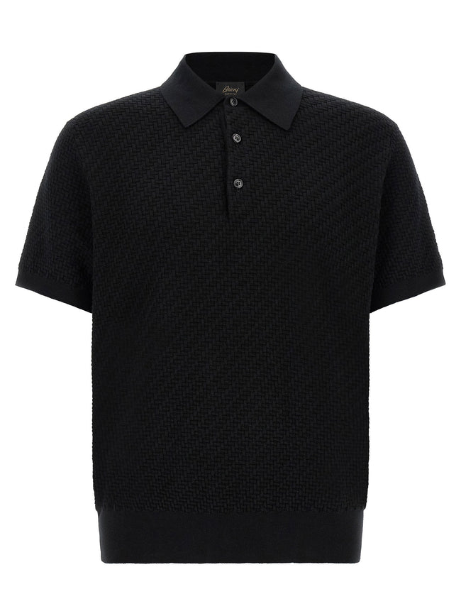 Brioni Trama Weaving Polo