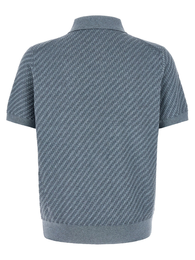 Brioni Trama Weaving Polo