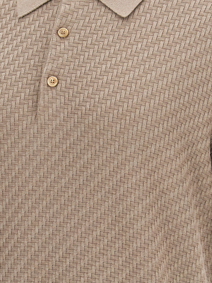 Brioni Knitted Polo Shirt