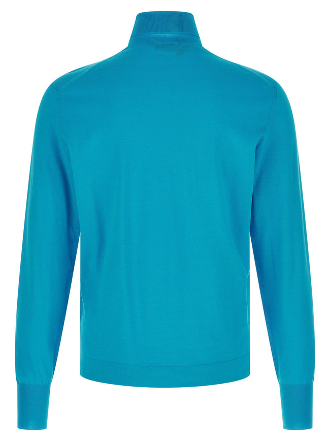 Prada Logo Intarsia Turtleneck Sweater
