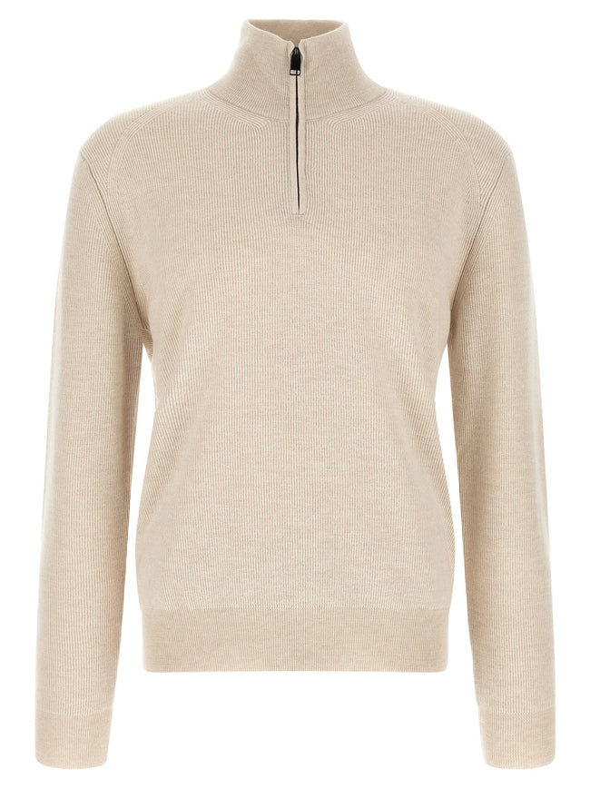 Brioni High Neck Sweater With Zip