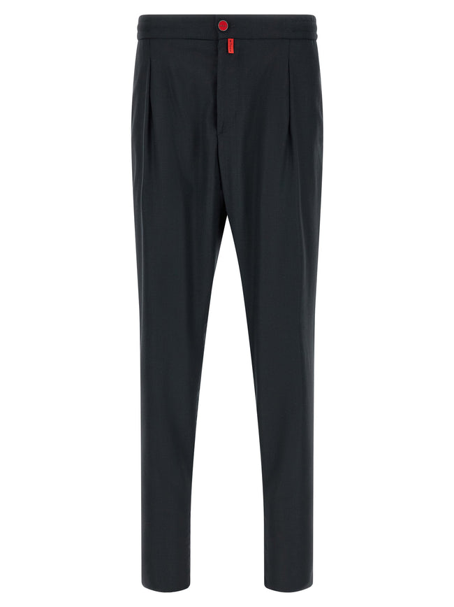 Kiton Red Button Pants