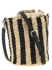 Valentino Garavani Raffia Small Bucket Bag