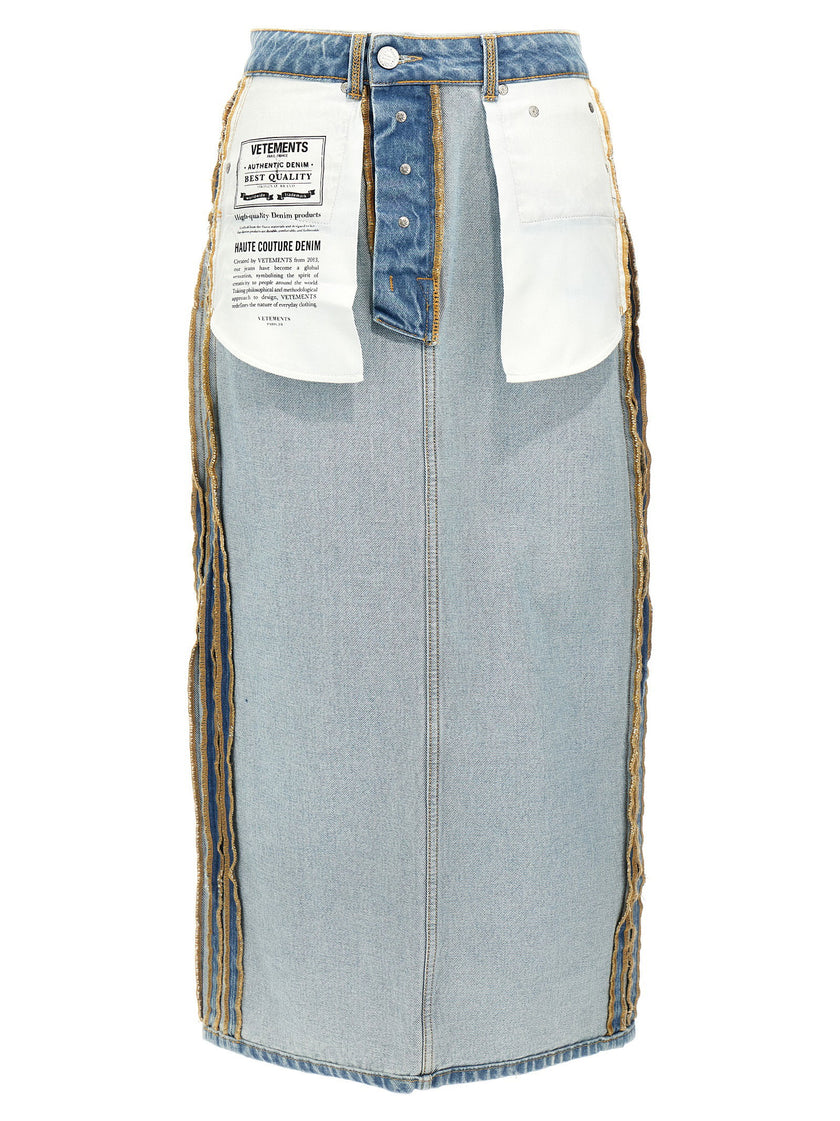 Vetements Inside-out Skirt