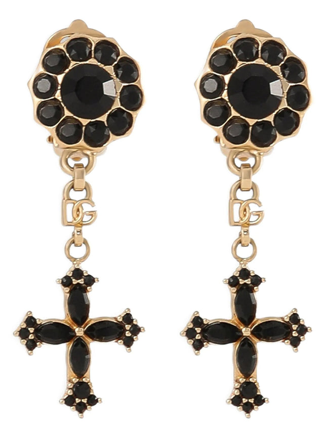 Dolce & Gabbana Cross Pendant Earrings