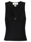 Marine Serre Moon Jewelry Knit Open Neck Top