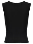 Marine Serre Moon Jewelry Knit Open Neck Top